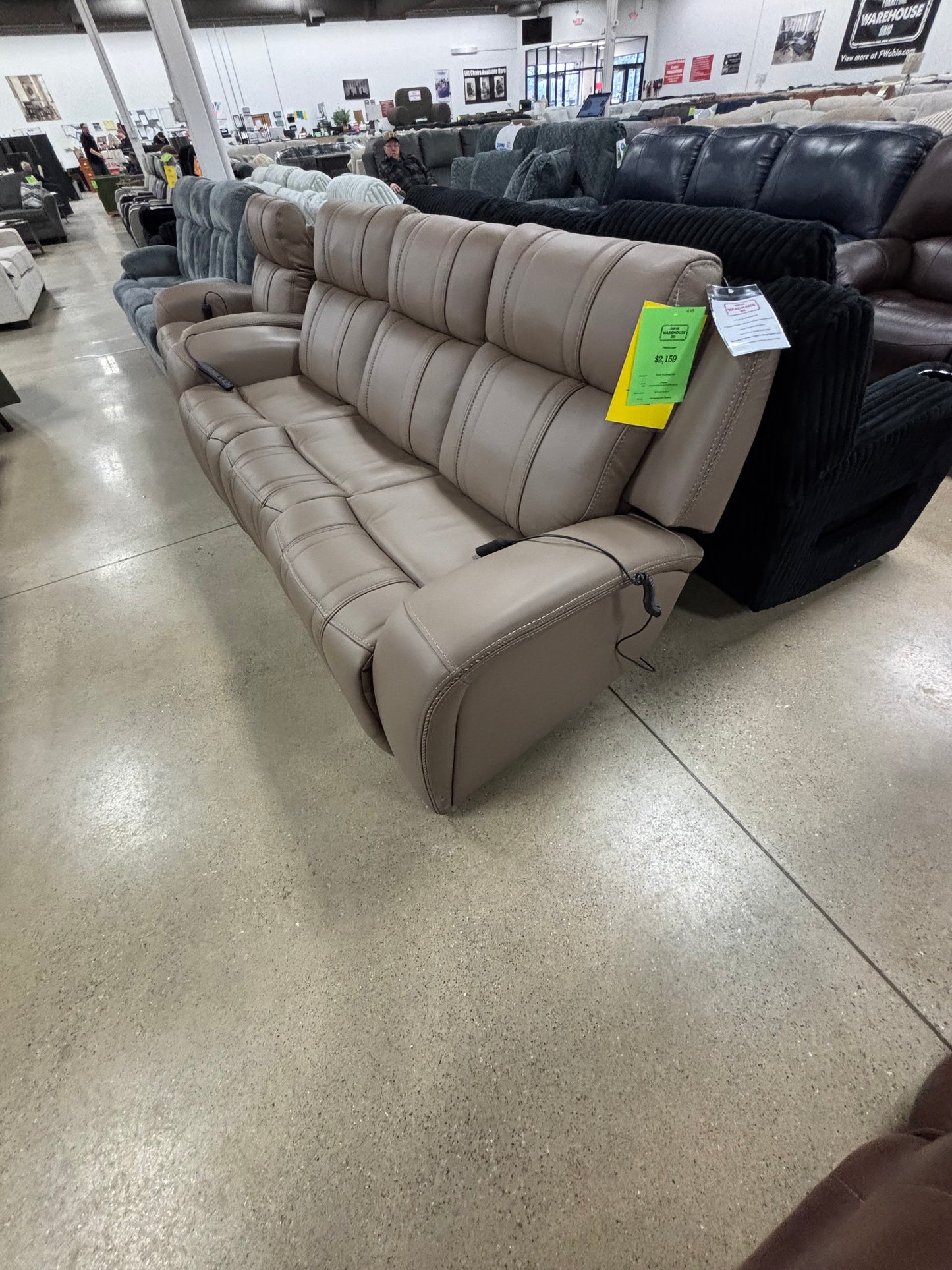 Leather P3 Sofa W/ Zoned Full Body Massage