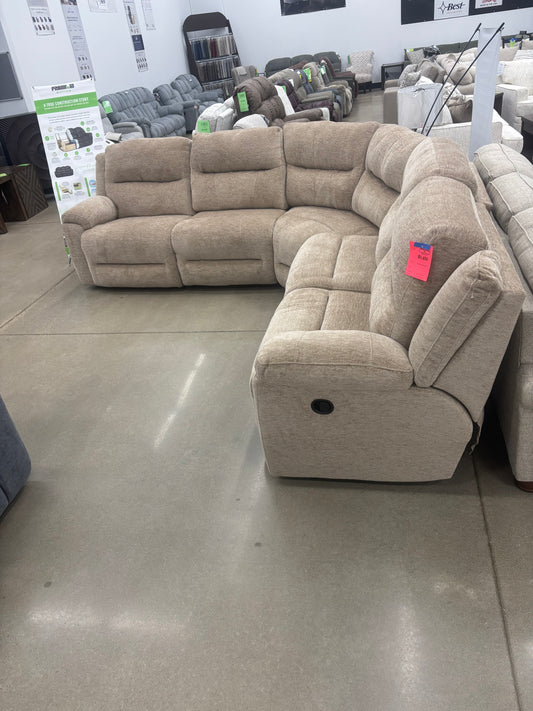 Tan Reclining Sectional