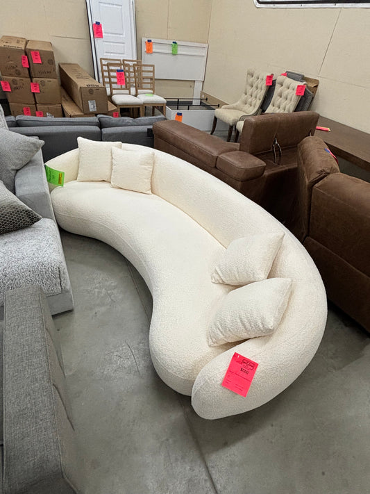 "Shaleine" Curved Half Moon Sofa