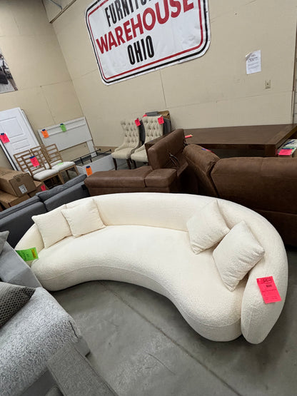 "Shaleine" Curved Half Moon Sofa