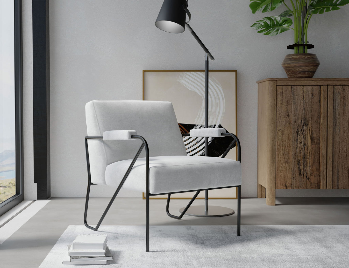 Lotus - Arm Chair - Ecru Beige