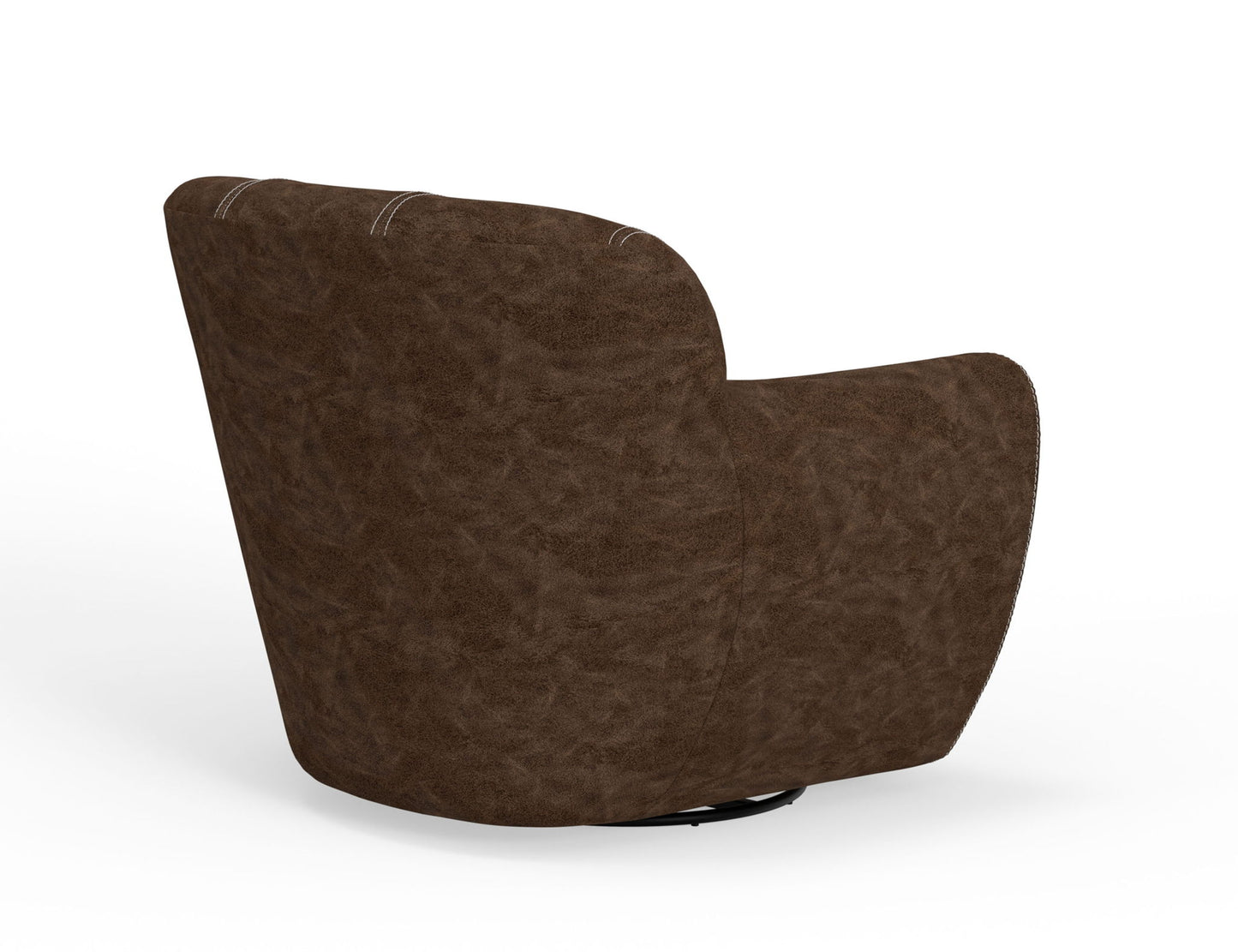 Tamesis - Swivel Accent Chair Armchair - Chocolate Brown