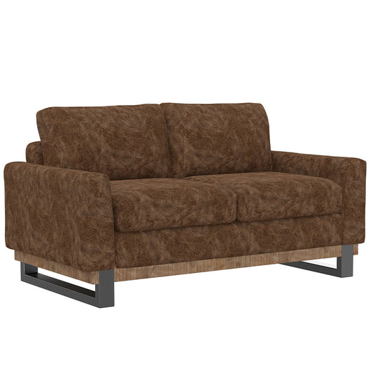 Mita - Loveseat - Chocolate Brown