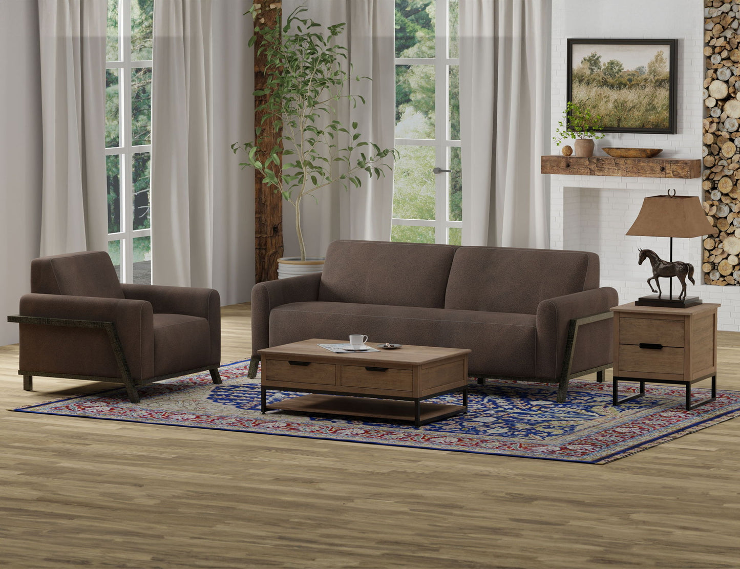 Fika - Sofa - Brown