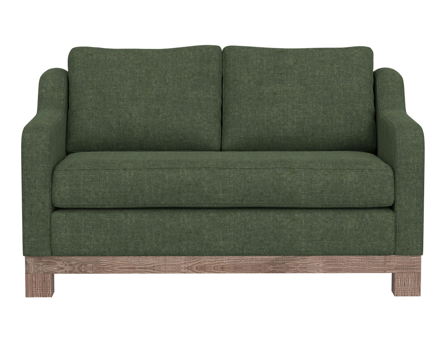 Samba - Fabric Loveseat - Olive Green