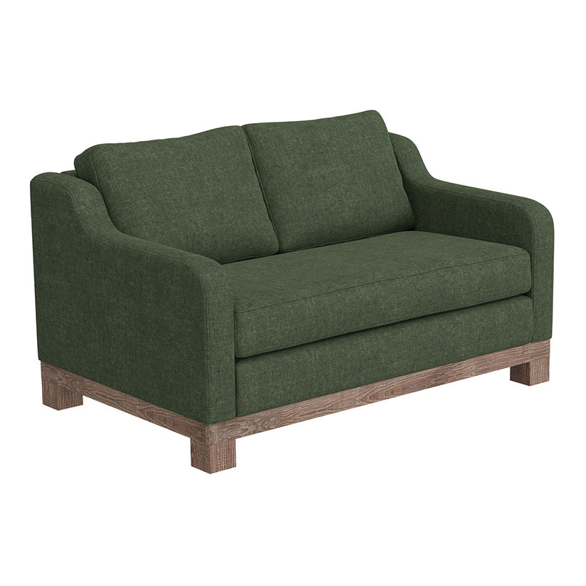 Samba - Fabric Loveseat - Olive Green