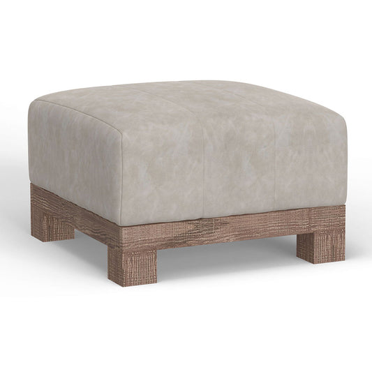 Samba - Upholstered Square Ottoman - Marfil