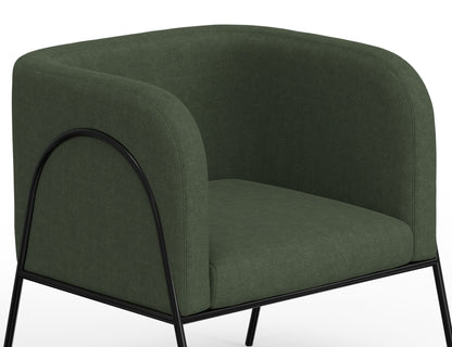 Malibu - Arm Chair - Olive Green