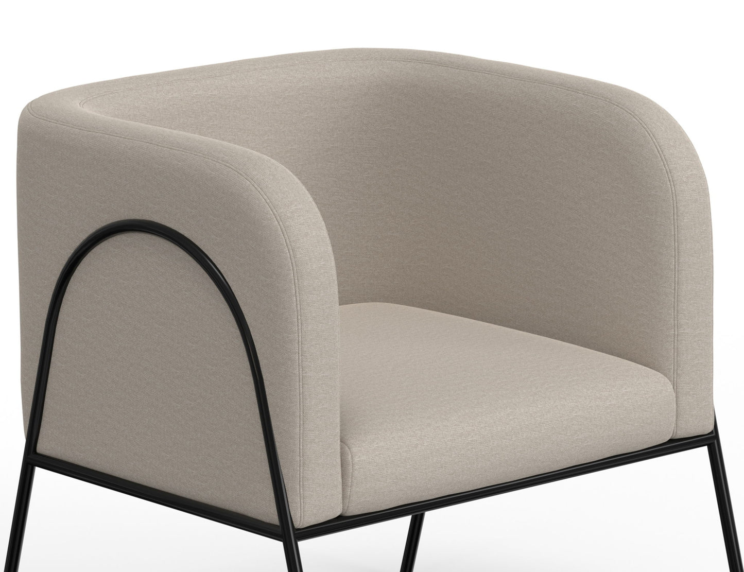 Malibu - Arm Chair - Ecru Beige