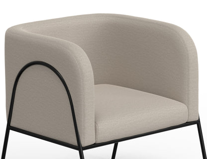 Malibu - Arm Chair - Ecru Beige