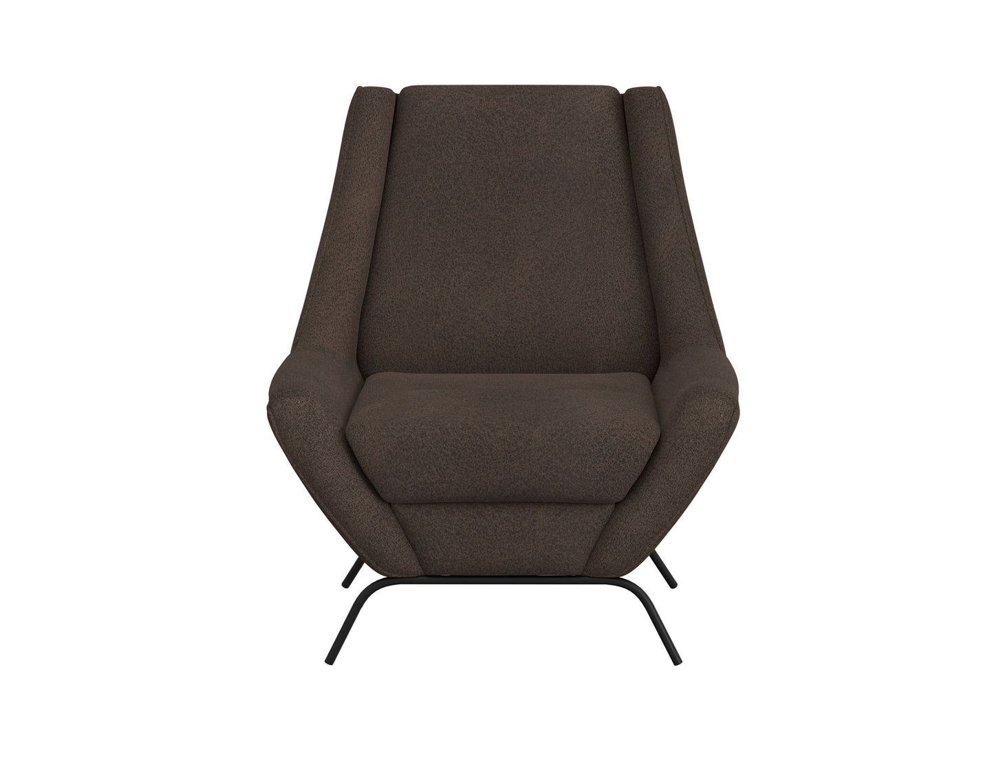 Tyne - Comfort Arm Chair Industrial Silhouette - Chocolate Brown