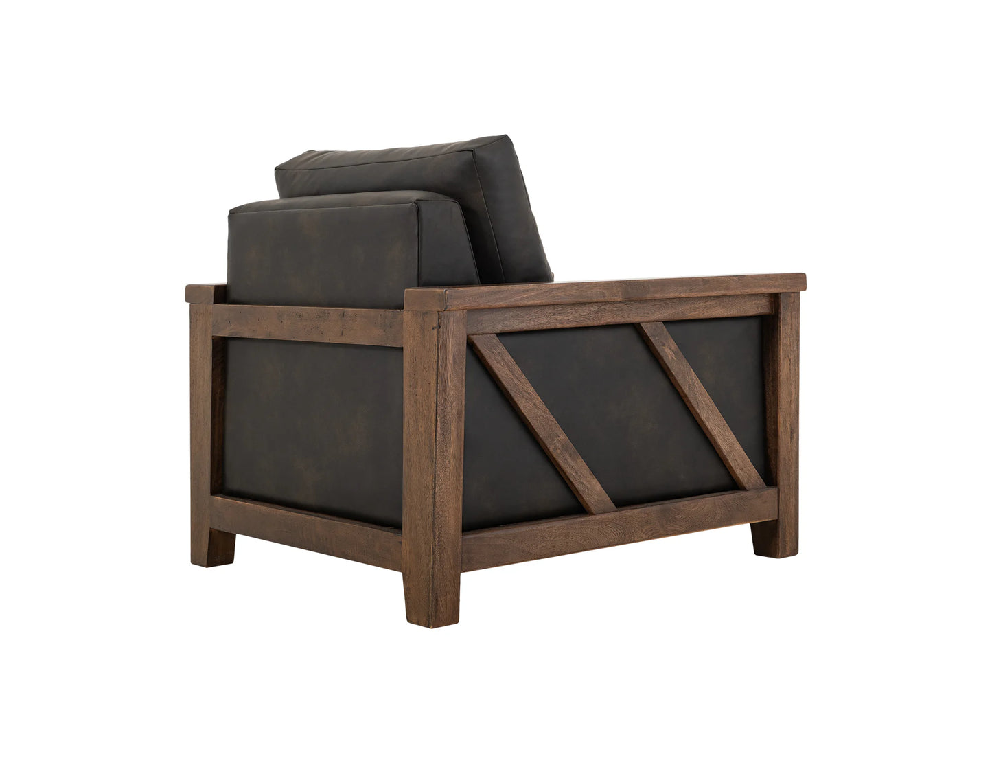 Walnut - Armchair - Licorice Black