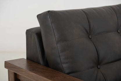 Walnut - Armchair - Licorice Black