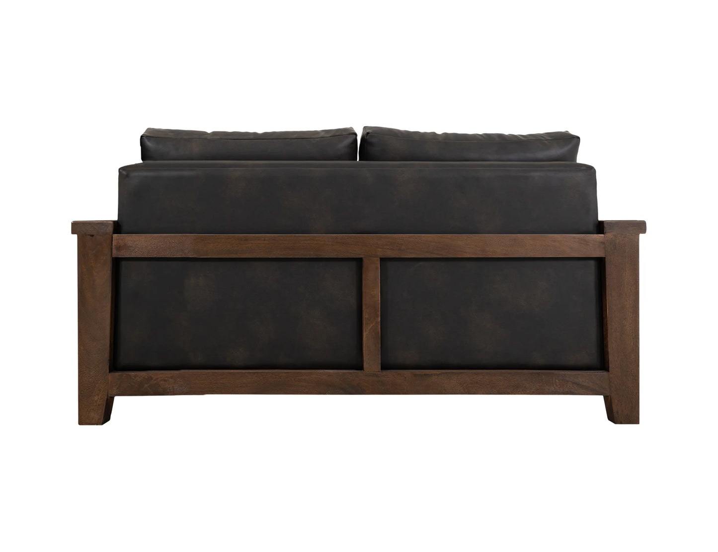 Walnut - Loveseat - Licorice Black