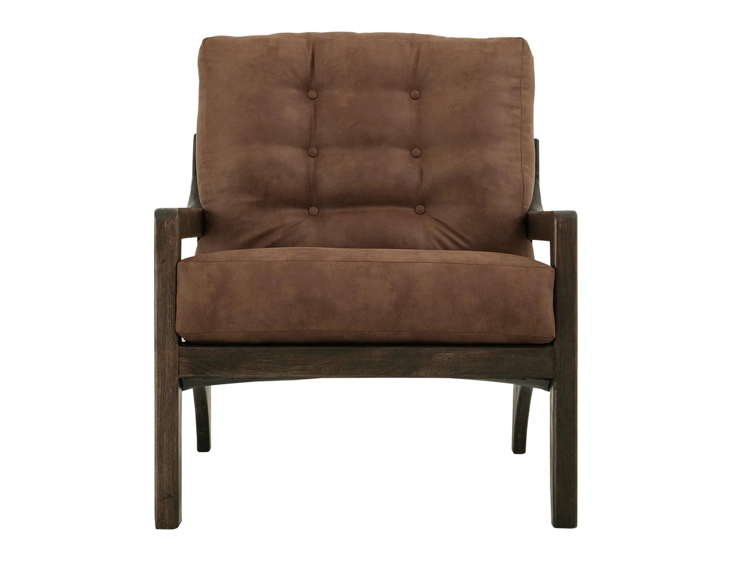 Black Balam - Upholstered Armchair - Woodsy Brown