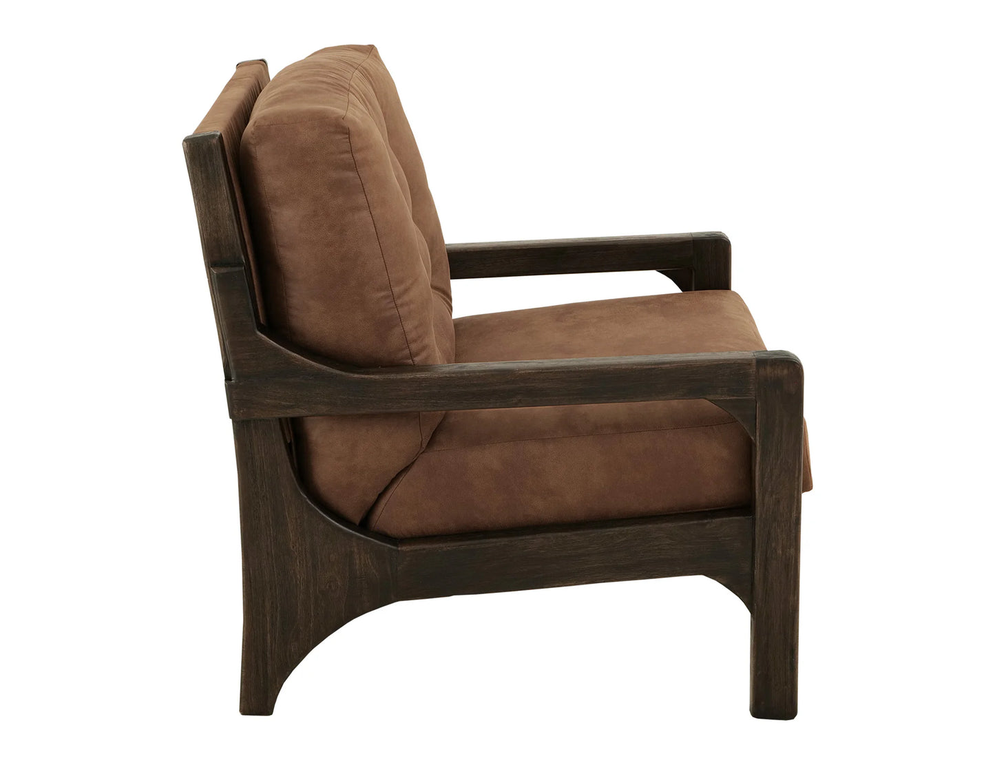 Black Balam - Upholstered Armchair - Woodsy Brown