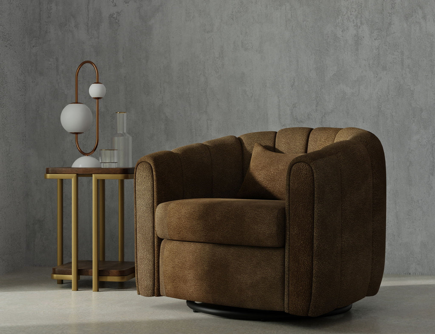 Viera - Armchair - Brown