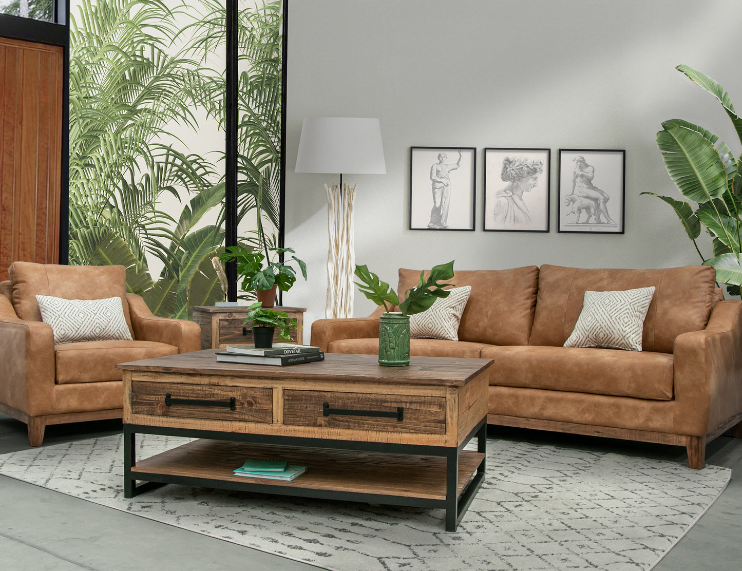 Olivo - Loveseat - Caramel Color