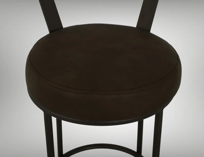 Xel-Ha - 30" Upholstered Barstool - Dark Chocolate