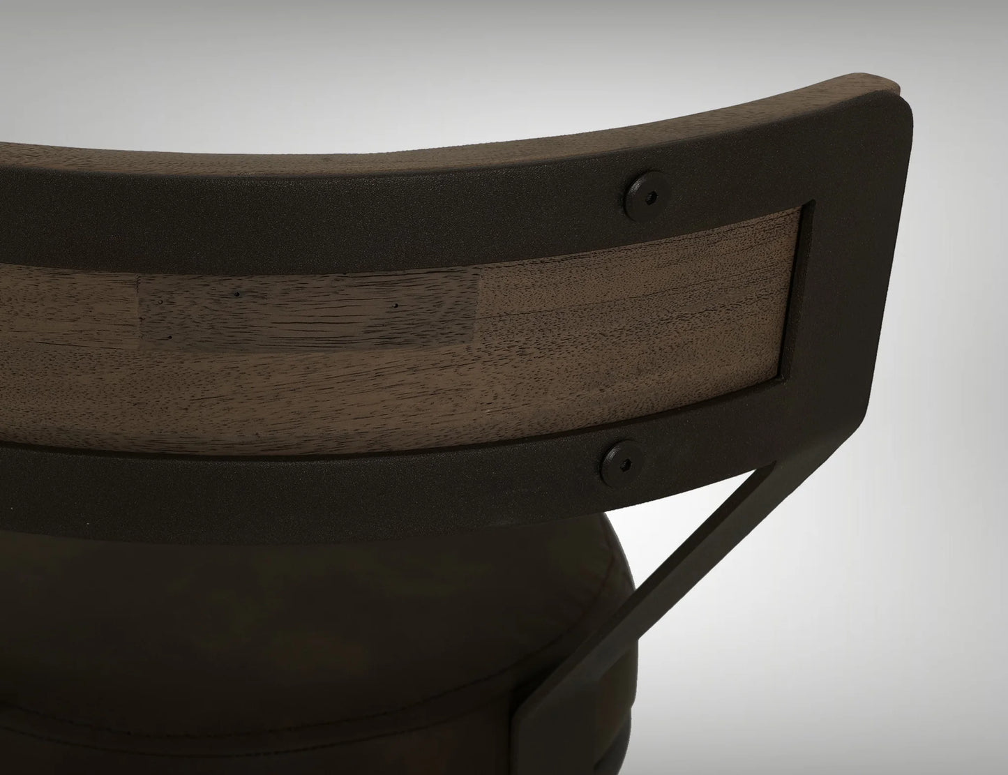 Xel-Ha - 30" Upholstered Barstool - Dark Chocolate