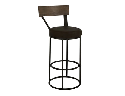 Xel-Ha - 30" Upholstered Barstool - Dark Chocolate