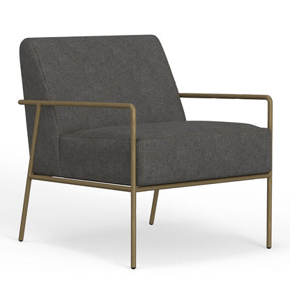 Aragon - Armchair - Gray / Gold