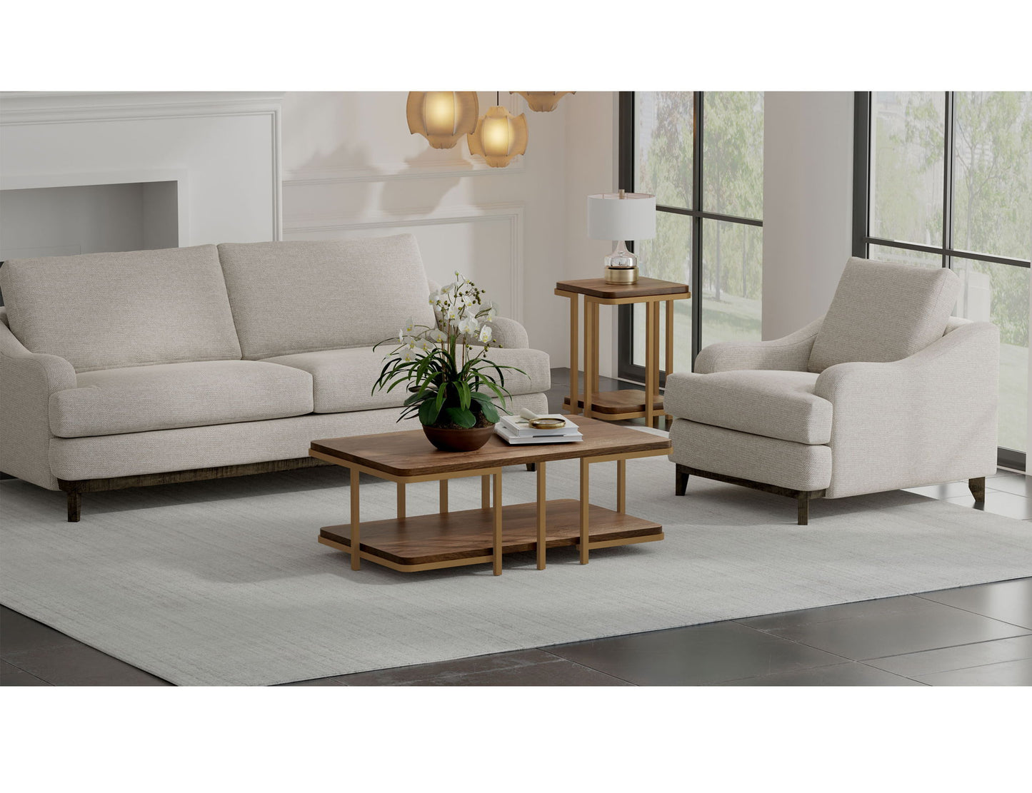 Alfa - Loveseat - Agreeable Gray