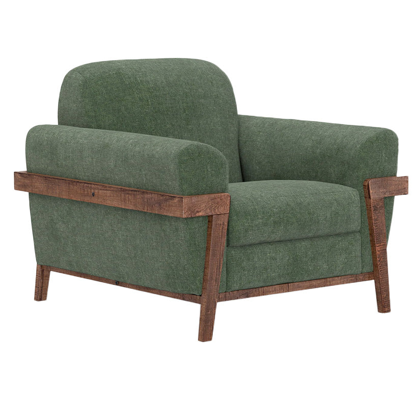 Loft Brown - Arm Chair - Olive Green