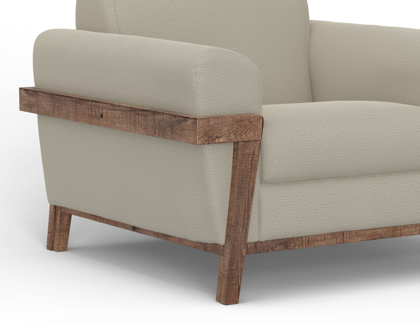 Loft Brown - Arm Chair - Almond Gray