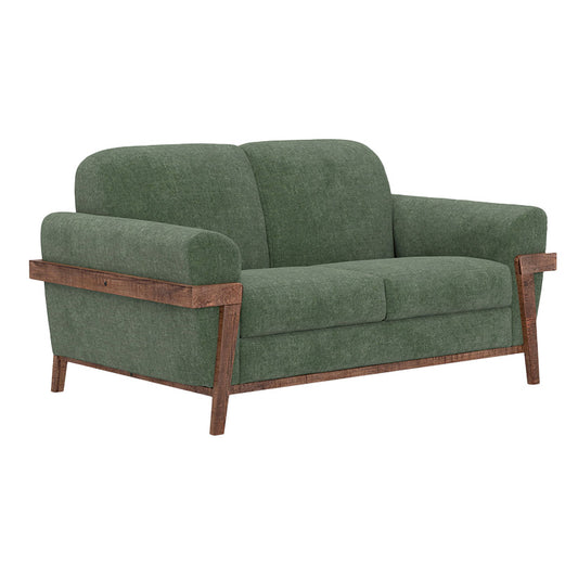 Loft Brown - Loveseat - Olive Green