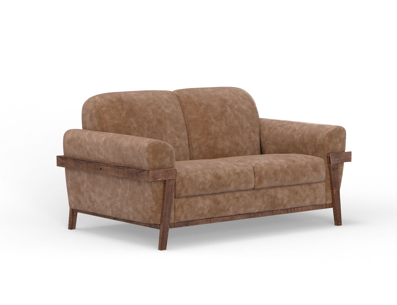 Loft Brown Loveseat Caramel Color Furniture Warehouse Ohio