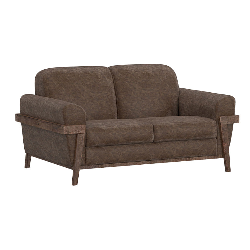 Loft Brown - Loveseat - Chocolate Brown