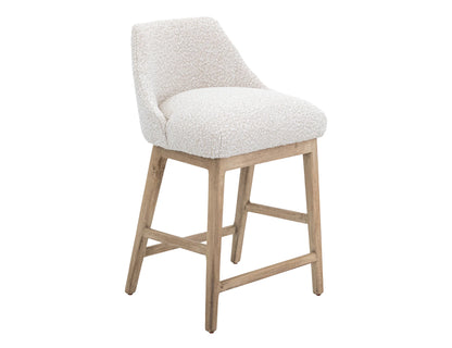 Emma - Upholstered Barstool - Light Cream