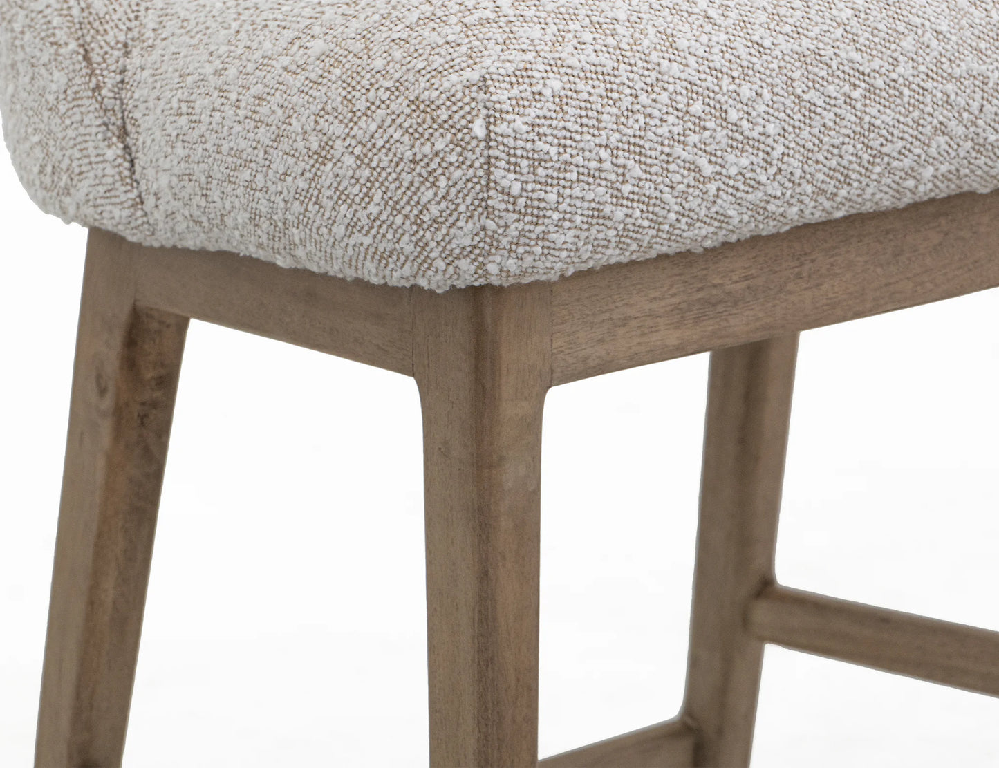 Emma - Upholstered Barstool - Light Cream