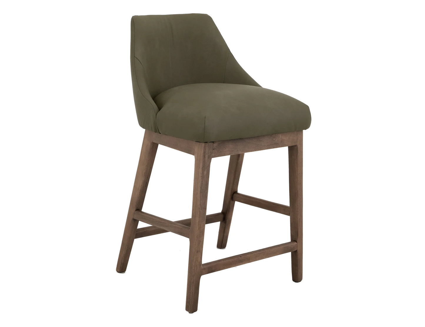 Mezquite - 30" Upholstered Barstool - Moss Green