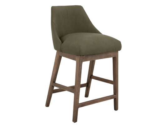 Mezquite - 30" Upholstered Barstool - Moss Green