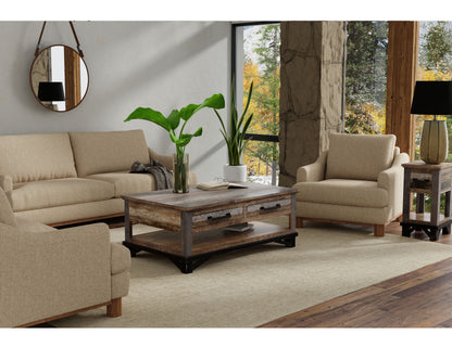 Olimpia - Loveseat - Brown Camel