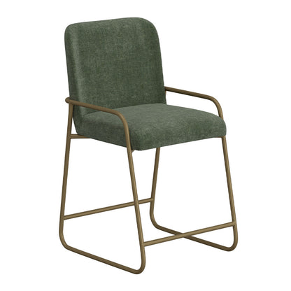 Comala - Metal Bar Stool - Olive Green