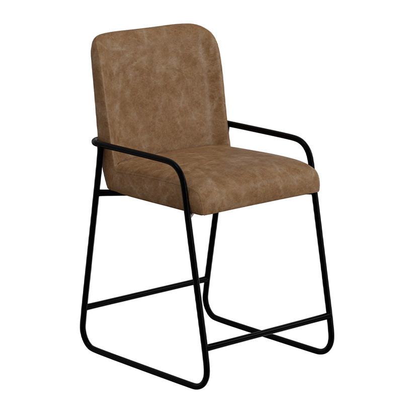 Comala - Metal Bar Stool - Caramel Color