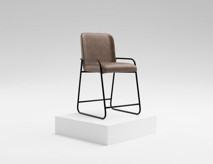 Comala - PU Bar Stool - Chocolate Brown