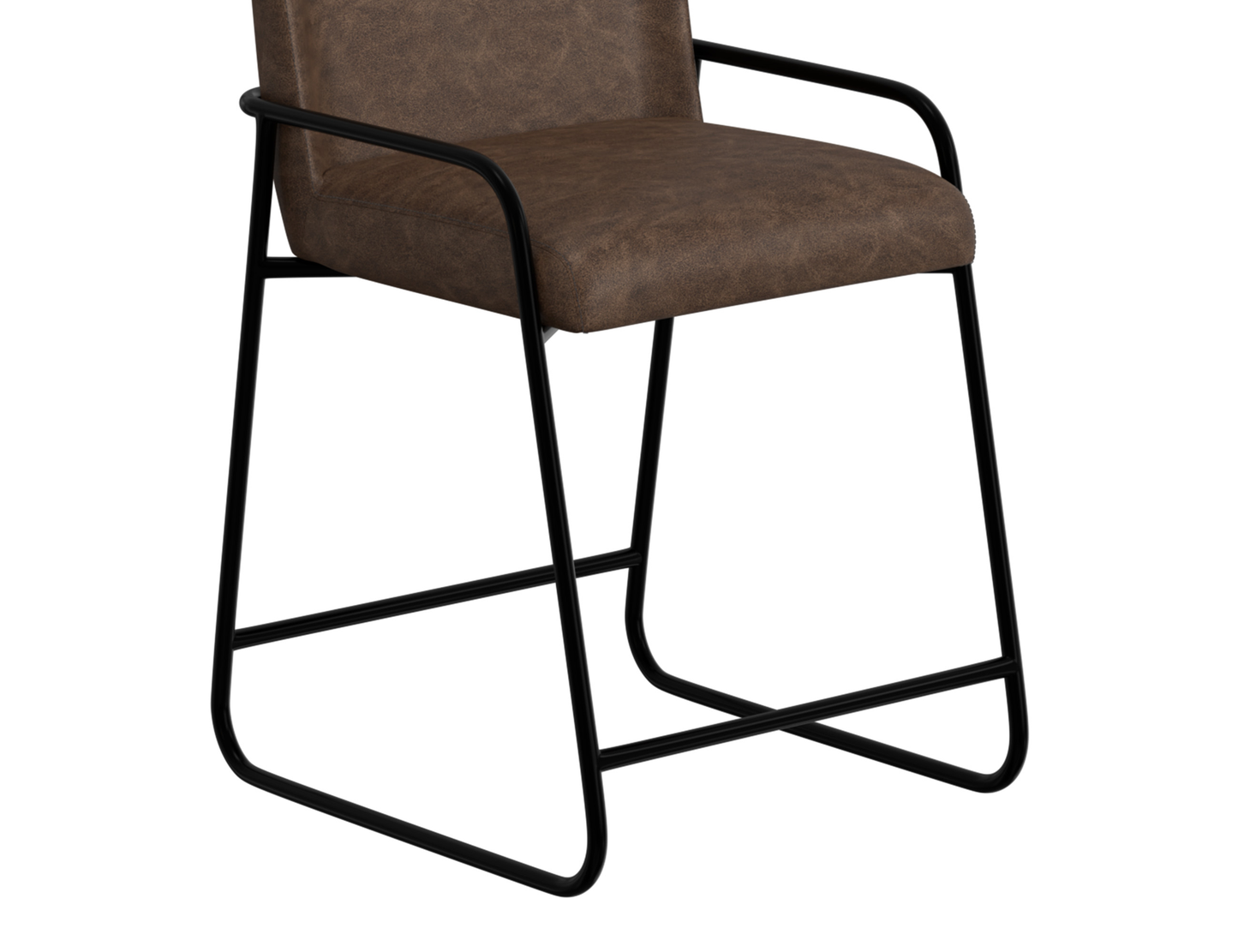 Comala - PU Bar Stool - Chocolate Brown