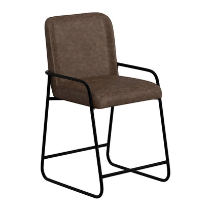 Comala - PU Bar Stool - Chocolate Brown