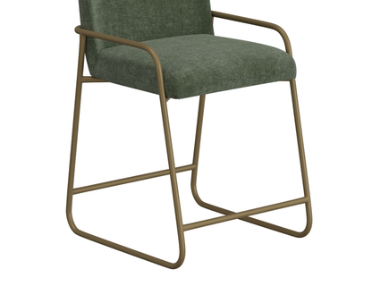 Comala - Metal Bar Stool - Olive Green