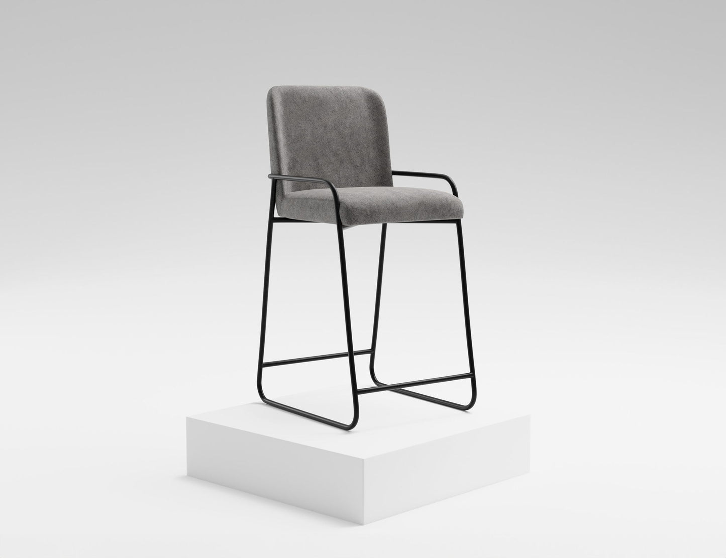 Comala - Bar Stool - Iron Gray