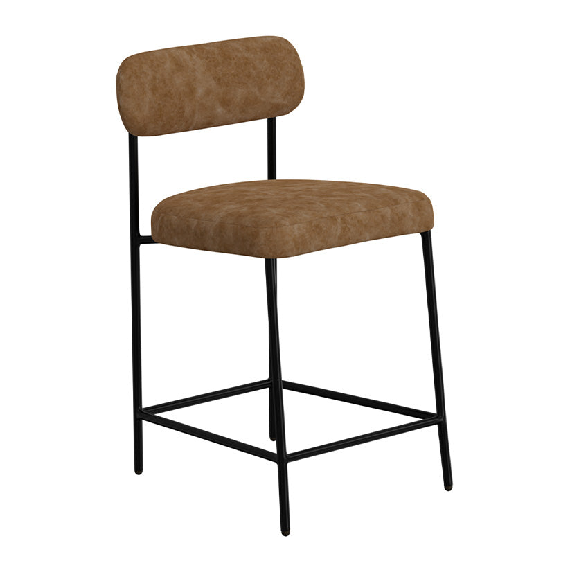 Salamanca - Metal Bar Stool - Ivonhoe Cognac / Caramel Color