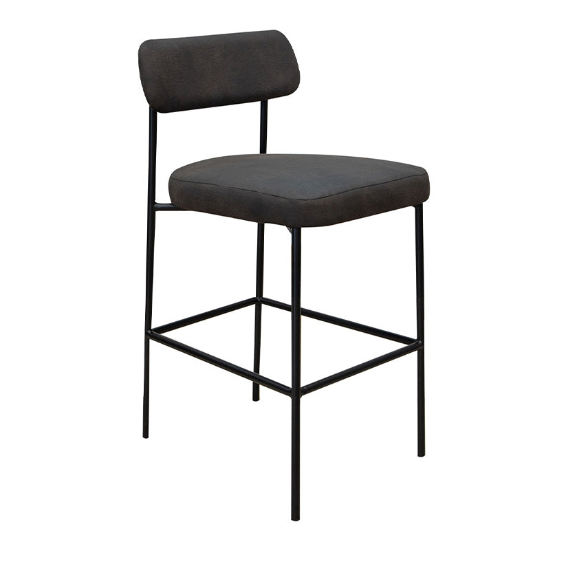 Salamanca - Metal Bar Stool - Carbon Black