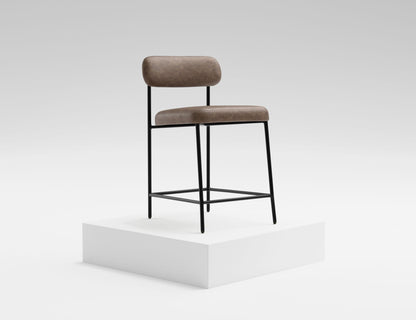 Salamanca - PU Bar Stool - Chocolate Brown