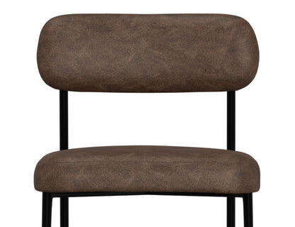 Salamanca - PU Bar Stool - Chocolate Brown