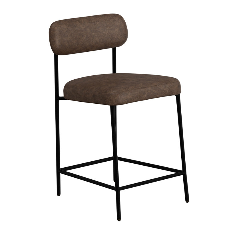 Salamanca - PU Bar Stool - Chocolate Brown