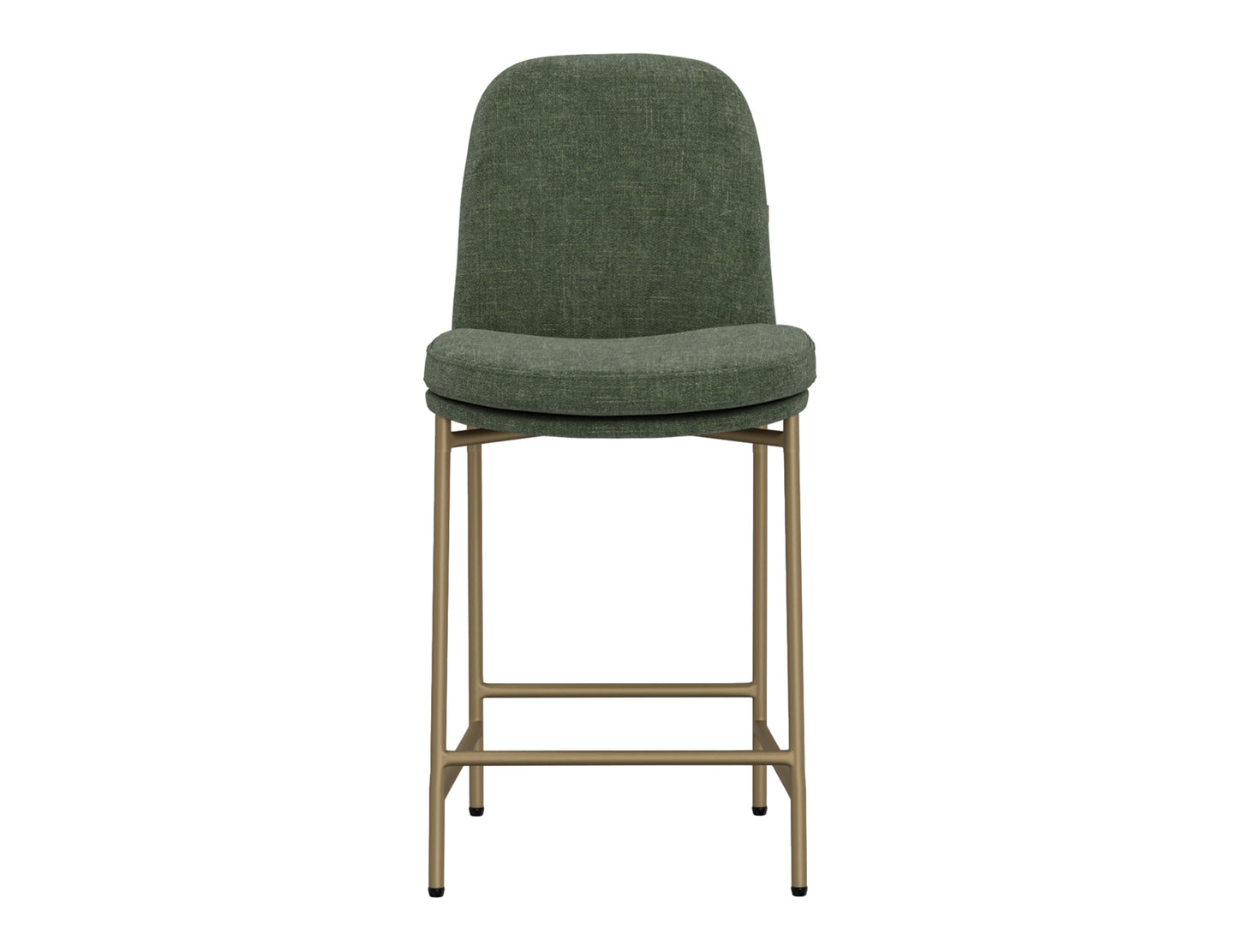 America - Metal Bar Stool - Olive Green